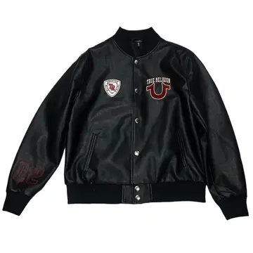 TRUE RELIGION / PU PATCH LOGO JACKET