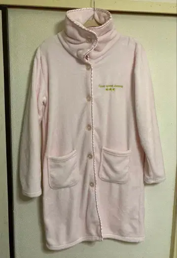 플리스 룸웨어 핑크 터틀넥