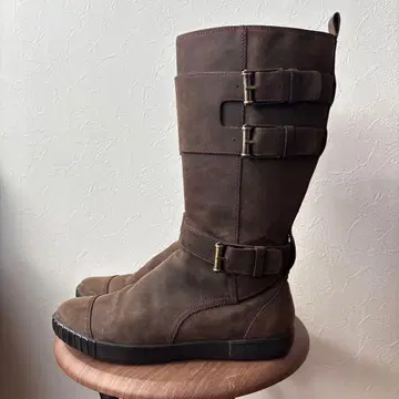 벨트 롱 부츠 브라운 23.5