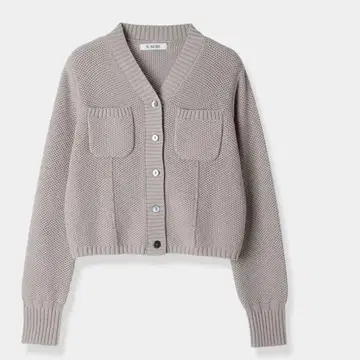 로브 블랑 최신 Basket Knit Cardigan dovegray