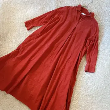 카구레 kagure 코듀로이 긴팔 롱 원피스 A라인 플레어