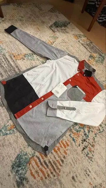 카와타니 셔츠 KAWATANI SHIRT 삼색 고양이 긴팔