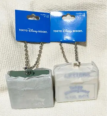 디즈니 리조트 백참 포함 메일박스 키체인 2세트