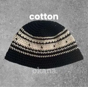 black77 크러셔 모자 핸드메이드 크로셰 모자 비니 햇