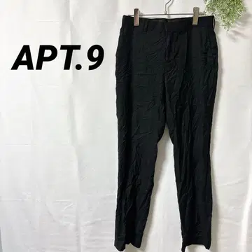 새상품급 APT.9 남성용 MODERN FIT 블랙 슬랙스 [1점]