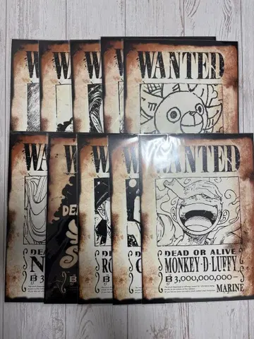 원피스 베이스샵 현상수배지 10장 세트