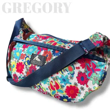 초레어 빈티지 그레고리 구형 로고 야생화 꽃무늬 새첼 M