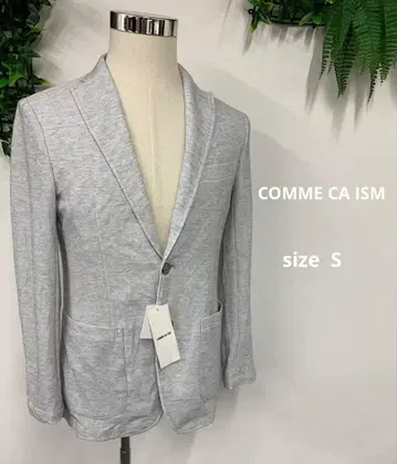 COMME CA ISM 테일러드 소프트 자켓 S 남성용 그레이