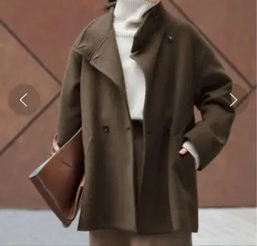 [ L'ESSAGE x MANTECO ] 탑 비버 스탠드 숏코트 새상품급