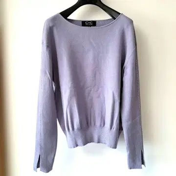 쿠 드 샹스 라벤더 니트