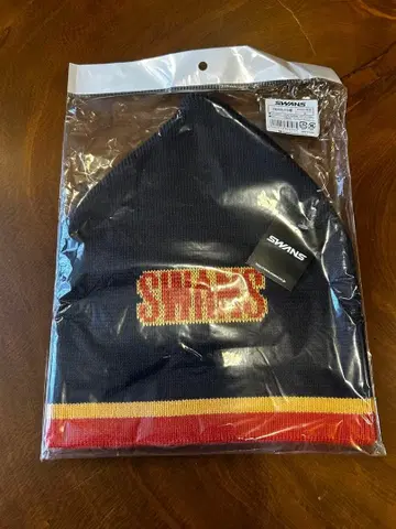 [ 미사용 새상품 ] SWANS 스키용 니트 모자 블랙