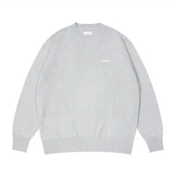 Logo Cotton Knit Sweater (heather gray)