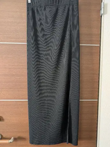 저널 스탠다드 롱 타이트 스커트 블랙