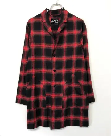 RATTLE TRAP 00s 아메카지 옴브레 체크 롱 셔츠 자켓