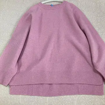 FRAMeWORK 래글런 슬리브 와이드 풀오버 핑크 크루넥