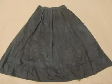 미사용 하모니카 스웨이드 느낌 플레어 스커트 M