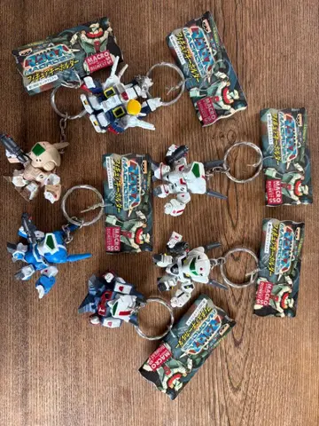 당시 귀한 택 포함 마크로스 크로스 키링 6체 세트 발키리