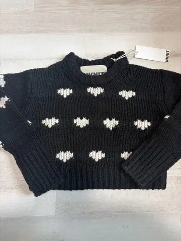 NKNIT 하트 패턴 니트 130 사이즈 하트 니트