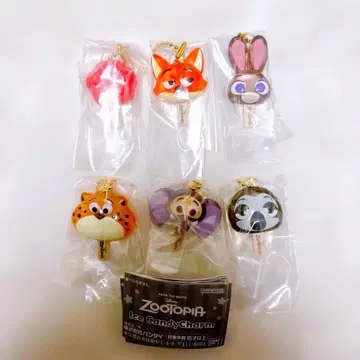 주토피아 아이스캔디 참 전6종 닉 주디 피닉 외