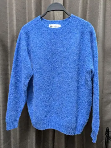 Harley 파랑 크루넥 니트 스웨터