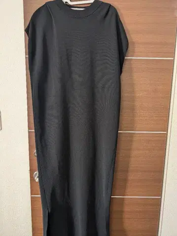 UN3D 롱 티셔츠 원피스 38 블랙