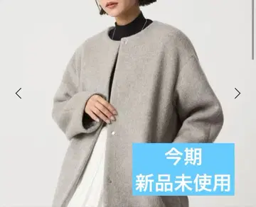 green label relaxing 노카라 코트 GRAY 022