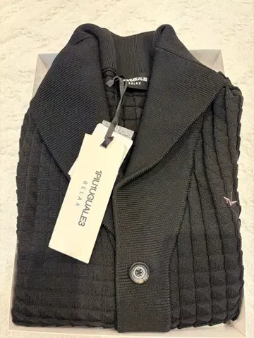 [ 미사용 ] 1PIU1UGUALE3 블랙 니트 가디건