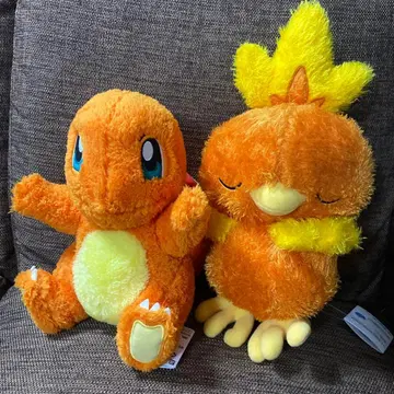 포켓몬스터 리자드 아차모 복슬복슬 포근하게 치유되는 봉제 인형