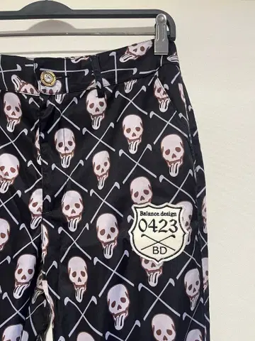 balance design 밸런스 디자인 스컬 패턴 골프 팬츠 32