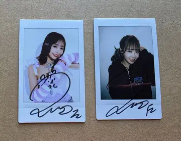나카가와 루카 FRUITS ZIPPER 친필 사인 폴라로이드 2세트