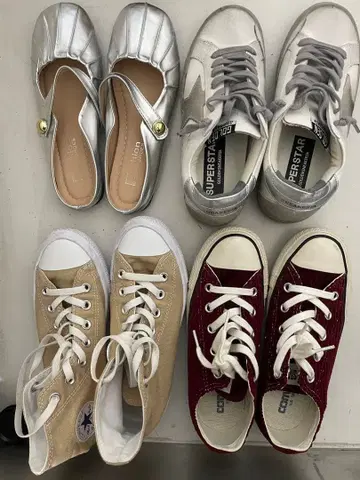 컨버스 스니커즈 2켤레 + 타 브랜드 2켤레