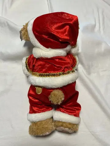 새상품 미사용 더피 봉제 인형 파우치 크리스마스