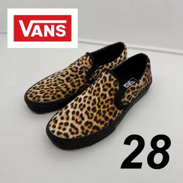 VANS 레오파드 슬립온 28cm 레오파드 무늬 스니커즈 반스 새상품