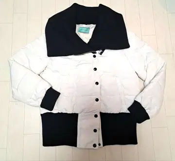 MICOAMERI 미코아메리 화이트 x 블랙 숏 기장 자켓 화이트 블랙