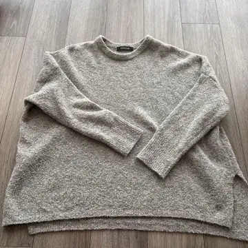 ourhome 루즈핏 따뜻한 부클 니트 그레이