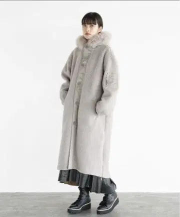 RADIATE 그레이 롱 코트