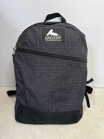 그레고리 구형 로고 백팩 블랙