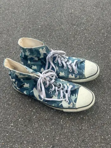 레어 90s CONVERSE 하이컷 카모플라쥬 패턴