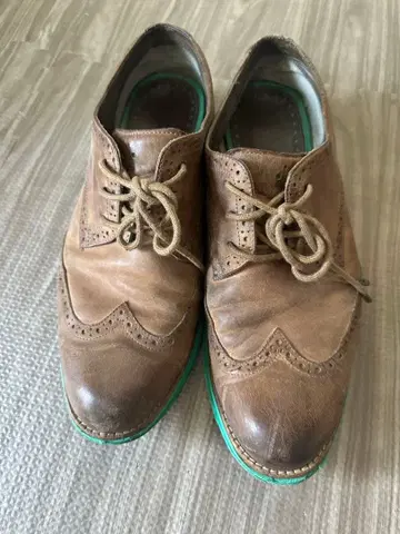 콜한 가죽 신발 27.5 그린 밑창