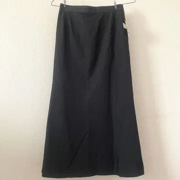 미젤 MISSEL 택 포함 미사용 롱 플레어 스커트 블랙