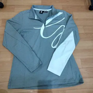 1262 데상트 골프웨어 긴팔 그레이