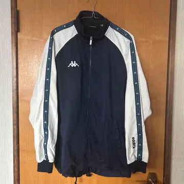 Kappa 트랙 자켓 네이비 x 화이트