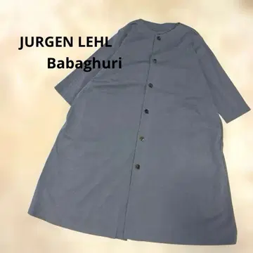 JURGEN LEHL 바바구리 롱 셔츠 7부 소매 그레이