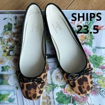 레오파드 무늬 발레 슈즈 SHIPS 23.5