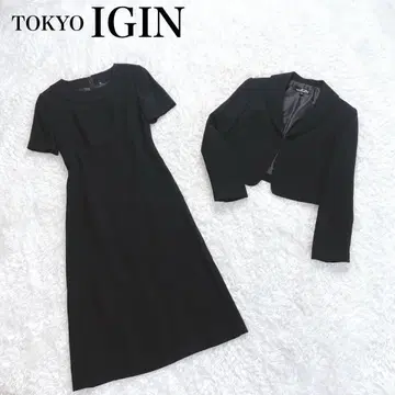 도쿄 이긴 블랙 포멀 원피스 셋업