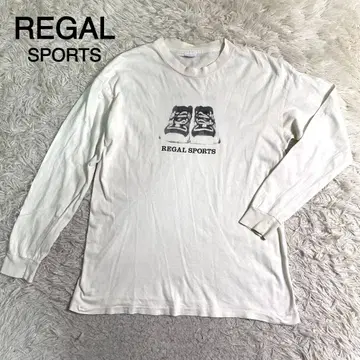 REGAL SPORTS 화이트칼라 프린트 디자인 롱 T셔츠