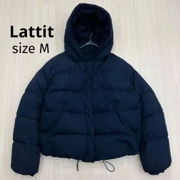 Lattit 볼륨 숏 다운 자켓 네이비 M