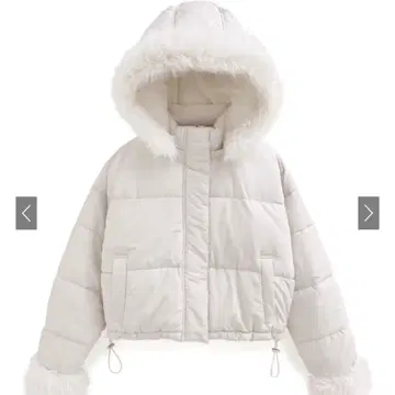 [ 시착만 한 상품 ] GRL 멀티웨이 후드 부착 퍼 다운 자켓 kd81