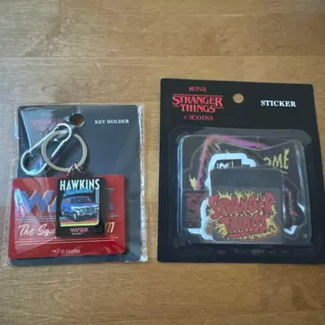 기묘한 이야기 쓰리코인즈 스티커 키링