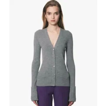 Theory 띠어리 울 REFINE 가디건 니트 카키 S